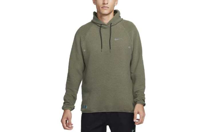Nike Nike Sweatshirts Men's Oil Green Hooded Moderate Regular