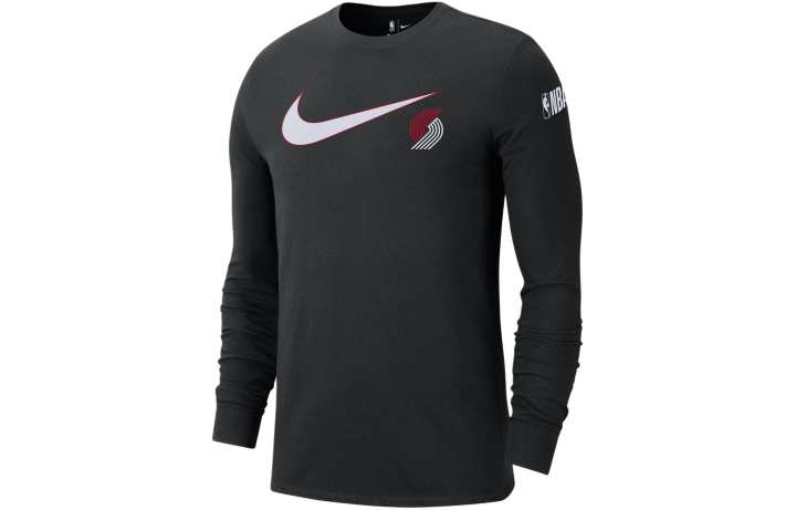 Nike Nike Portland Trail Blazers Swoosh Essential Men's Nike Nba Long Sleeve T Shirt