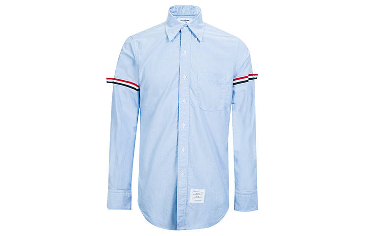 THOM BROWNE THOM BROWNE Long Sleeved Grosgrain Armband Shirt