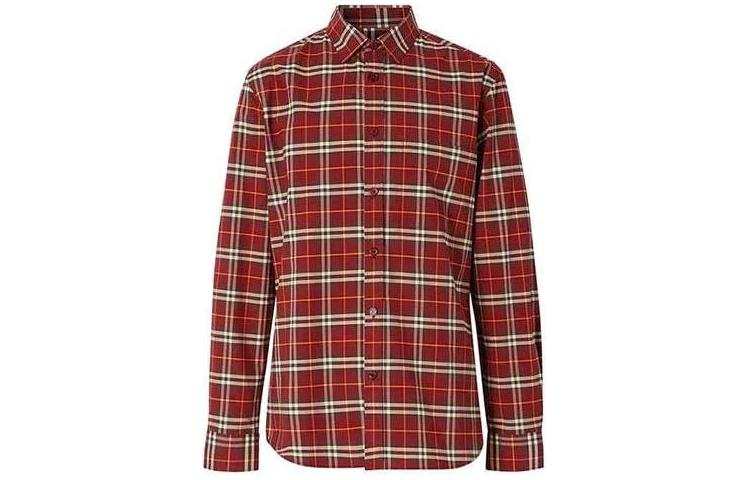 Burberry Check Stretch Cotton Poplin Shirt