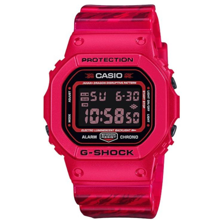 CASIO CASIO G SHOCK JAHAN Year Of The Dragon Chinese Zodiac Collaboration China Red Small Block 200m Waterproof