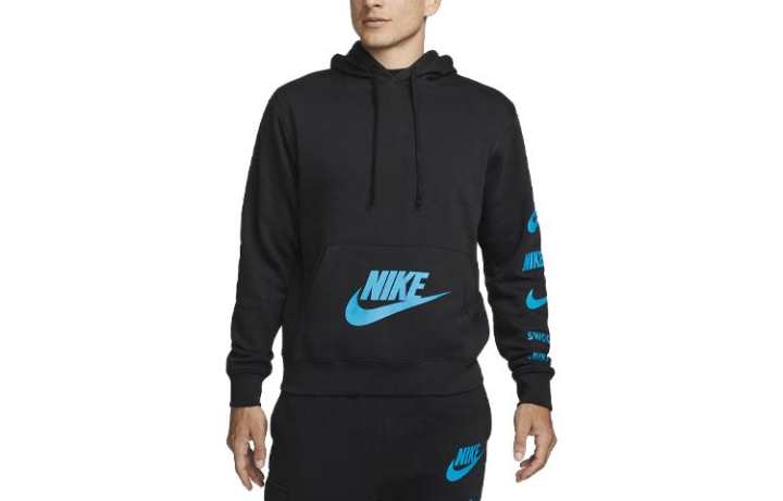 Nike Nike Sweatshirts Men's Black Hooded Moderate Regular