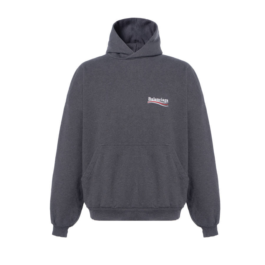 Balenciaga Logo Embroidered Hoodie
