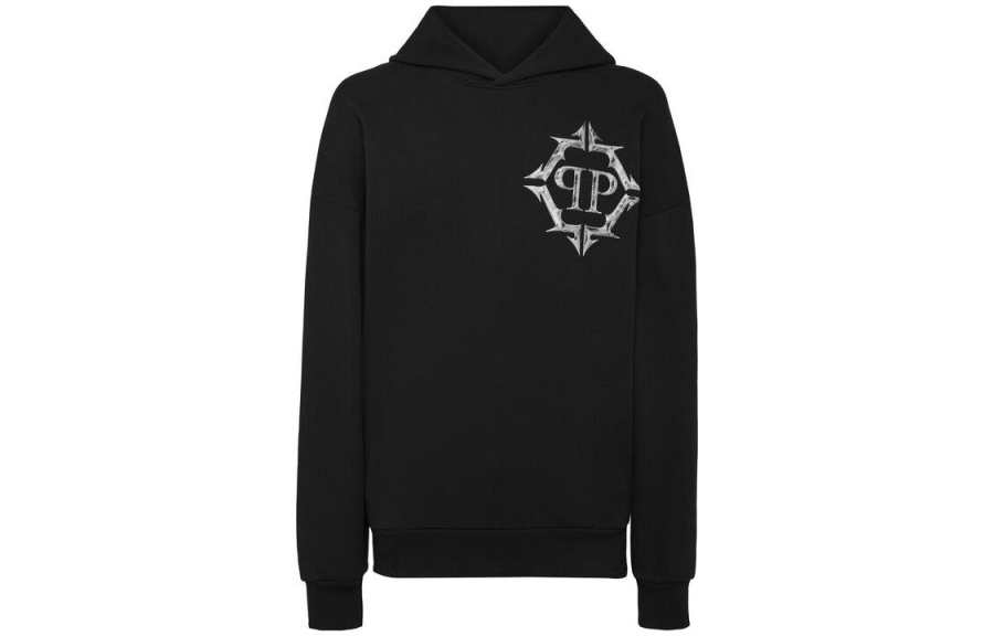 Philipp Plein Chrome logo-print hoodie