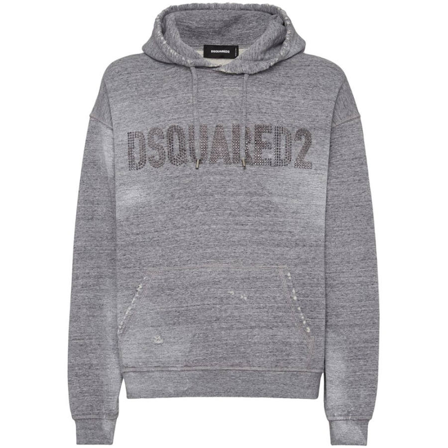 DSQUARED 2 Dsquared 2 Logo Detailed Drawstring Hoodie