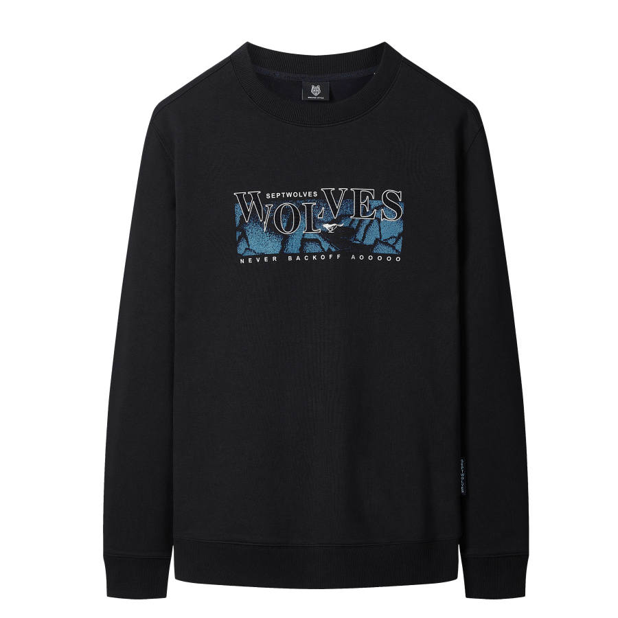 SEPTWOLVES SEPTWOLVES Sweatshirts Men's Crew Neck Moderate Other