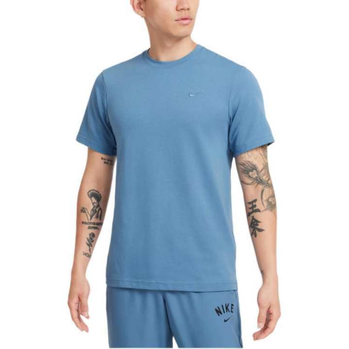 Nike Nike Dri FIT PrimarySwoosh T Shirt Men's Blue