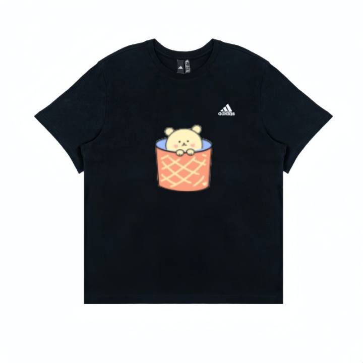 Adidas Adidas T Shirts Unisex Black Crew Neck Moderate Straight Fit