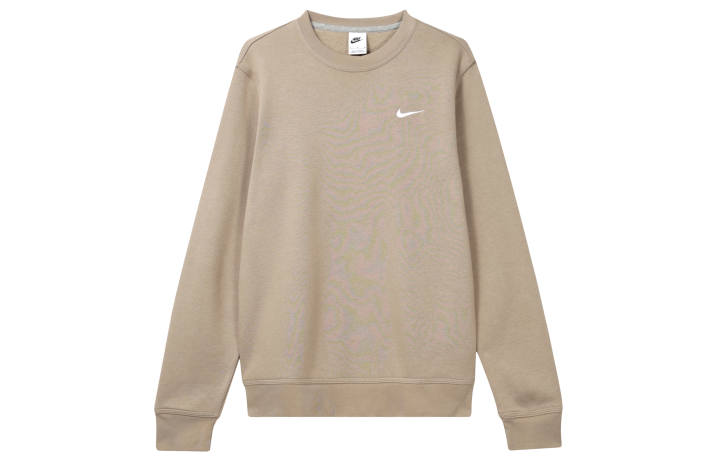 Nike Nike Club OUTLETS NSW Fleece Solid Color Fleece Lined Crew Neck Pullover Long Sleeved Without Hood Sweatshirt Men's