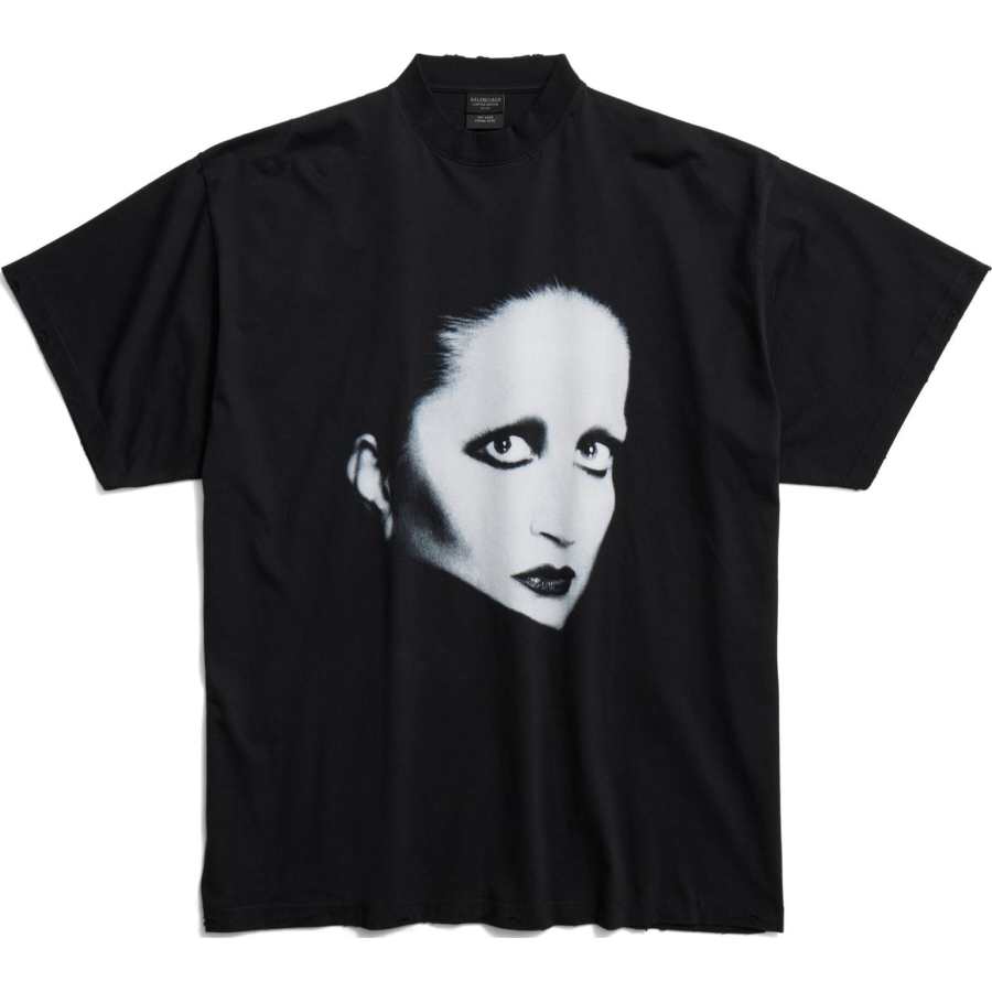 Balenciaga T Shirt Regular Fit Unisex Black