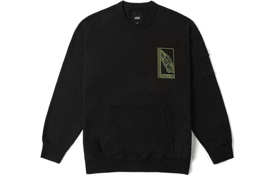 Vans Vans Sweatshirts Men's Black Crew Neck Moderate Other