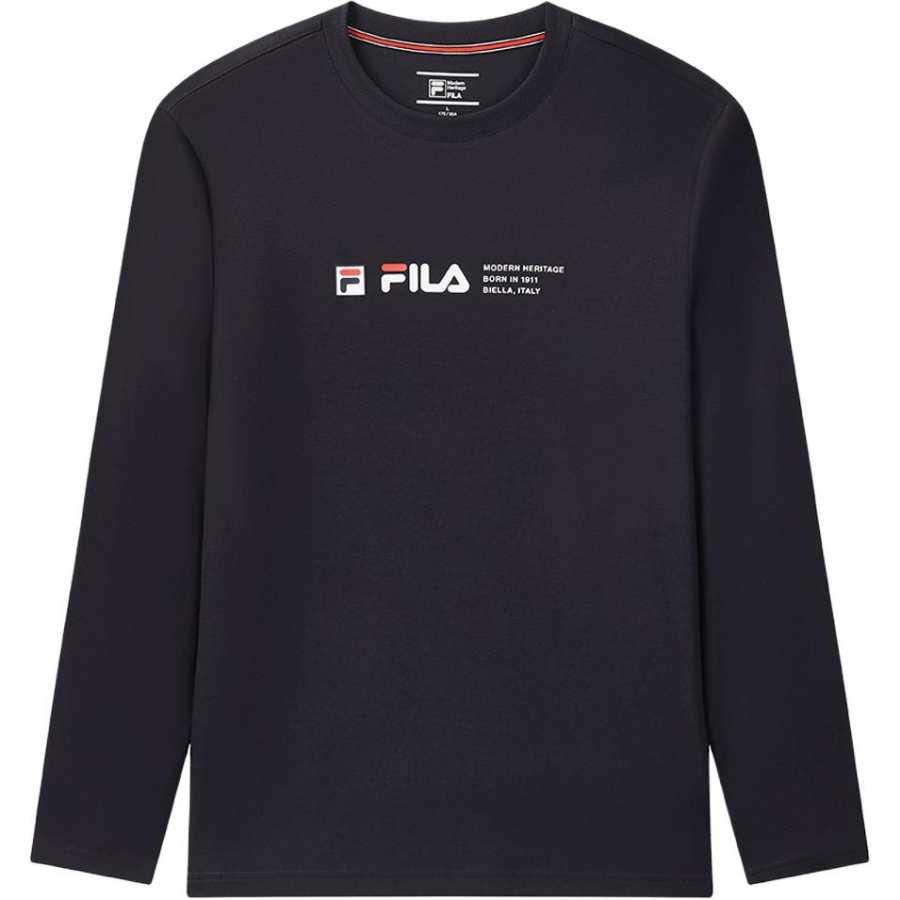 FILA T Shirts Men's Legend Blue Crew Neck Moderate