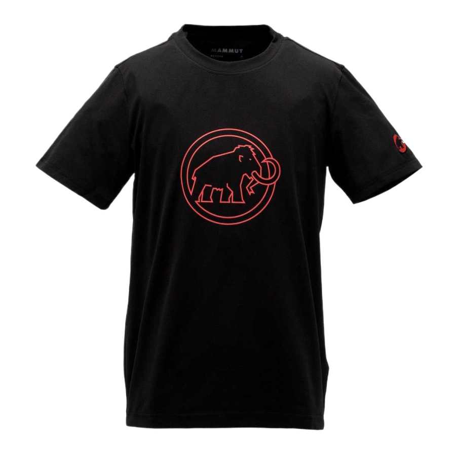 MAMMUT QD T Shirts Men's Black Crew Neck Moderate