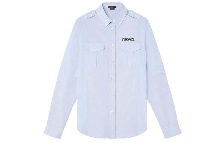 VERSACE VERSACE Shirts Men's Pointed Collar Moderate Shirt