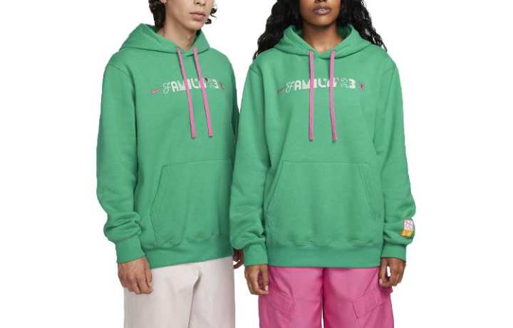 Nike Nike Sweatshirts Unisex Green Hooded Moderate Regular