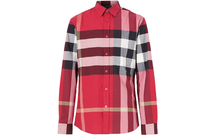 Burberry Burberry Shirt Men's Multicolor Red