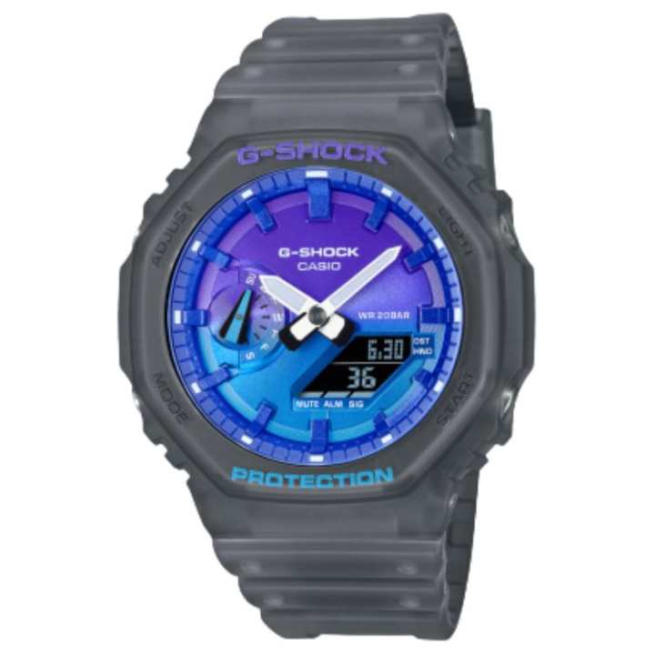 CASIO CASIO 2100 Collection 200m Waterproof Quartz Movement Resin Strap Watch Unisex Blue Dial