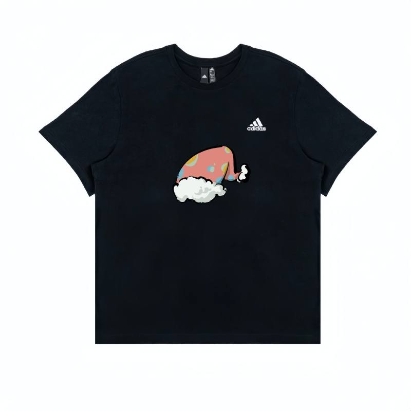 Adidas Adidas T Shirts Unisex Black Crew Neck Moderate Straight Fit