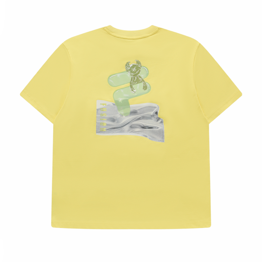 FILA FUSION T Shirt Unisex Yttrium Gold