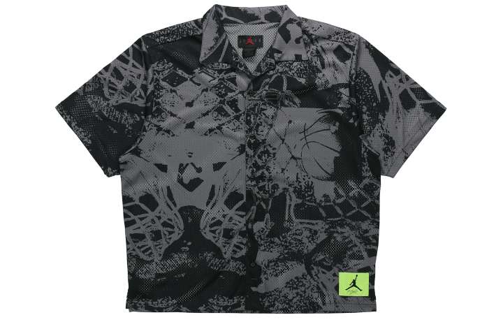 Jordan Jordan Flight Shirts Men's Black Lapel Moderate Other