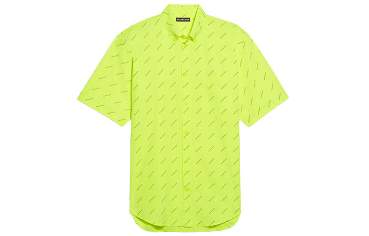 Balenciaga Shirt Men's Fluorescent Yellow