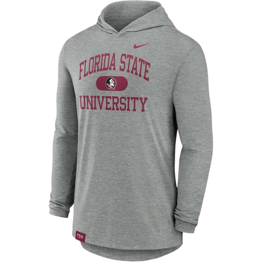 Nike Nike Florida State Seminoles Blitz Men's Nike Dri FIT College Long Sleeve Hooded T Shirt