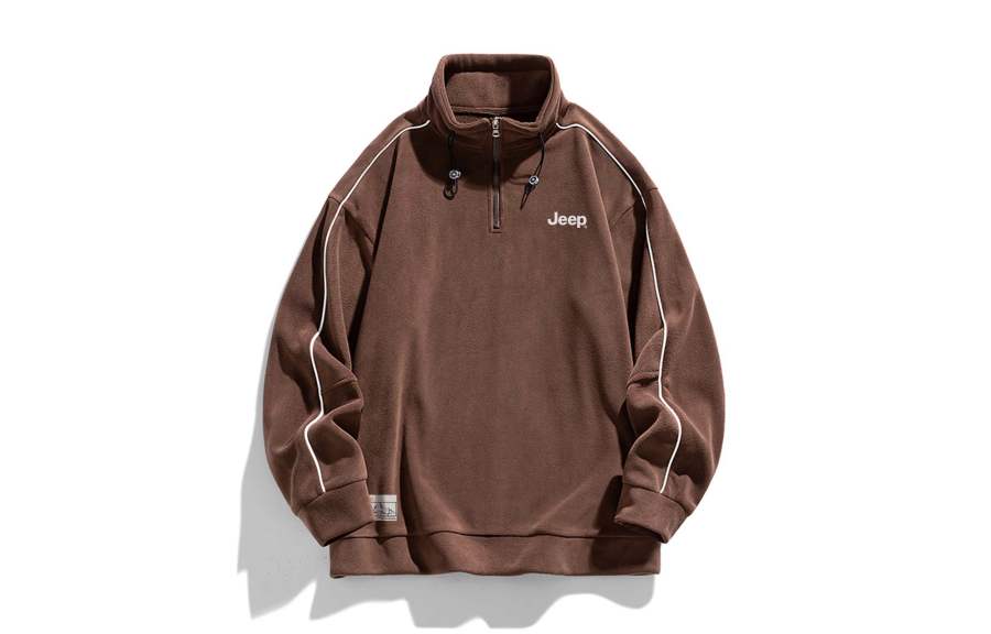 Jeep Jeep Sweatshirts Unisex Stand Collar Thickened Regular