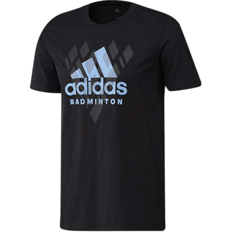 Adidas Adidas T Shirts Men's Black Crew Neck Moderate Straight Fit