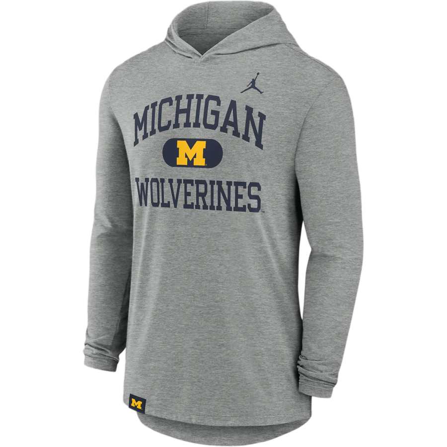 Jordan Jordan Michigan Wolverines Blitz Men's Nike Dri-FIT College Long-Sleeve Hooded T-Shirt