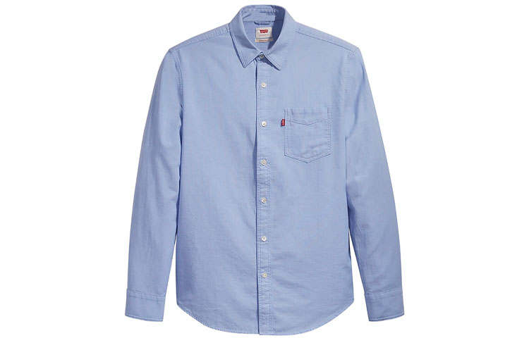 Levis Levis Shirts Men's Light Blue Lapel Moderate Other