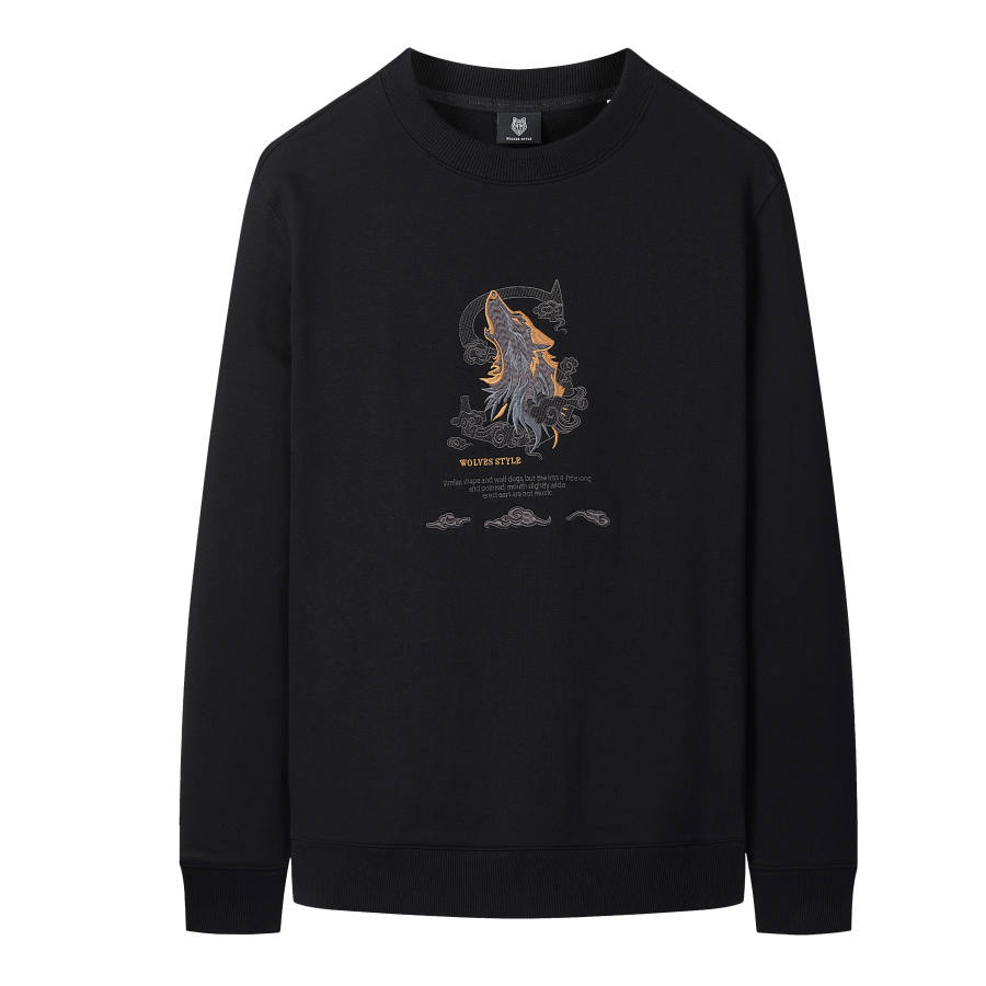 SEPTWOLVES SEPTWOLVES Sweatshirts Men's Crew Neck Moderate Regular