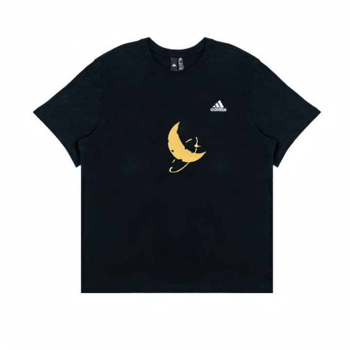 Adidas Adidas T Shirts Unisex Black Crew Neck Moderate Straight Fit