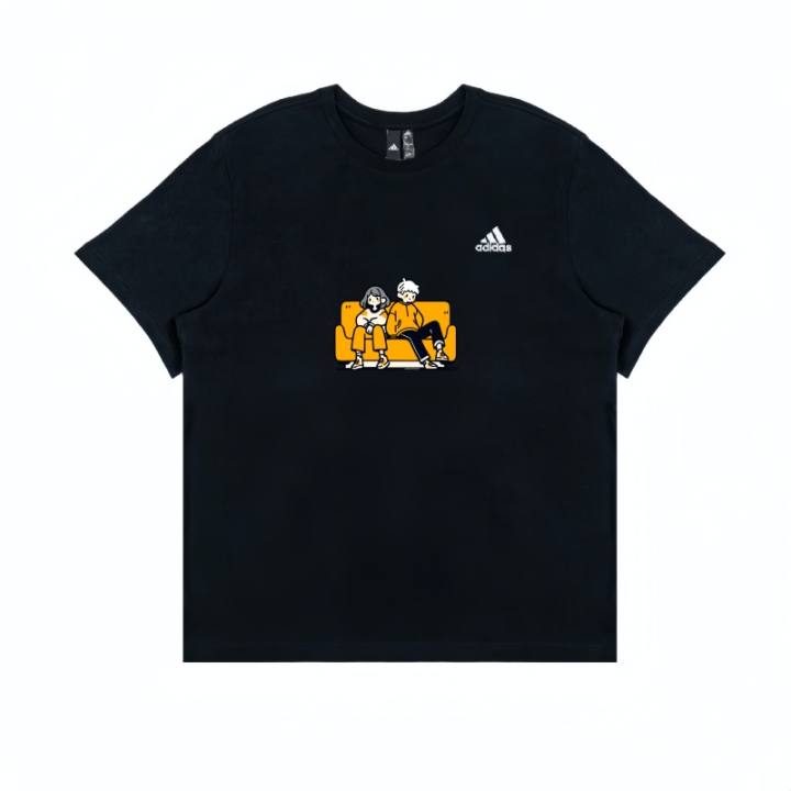 Adidas Adidas T Shirts Unisex Black Crew Neck Moderate