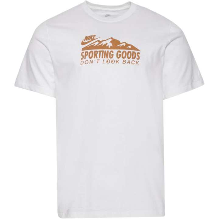 Nike Nike T Shirts Men's White Crew Neck Moderate Straight Fit