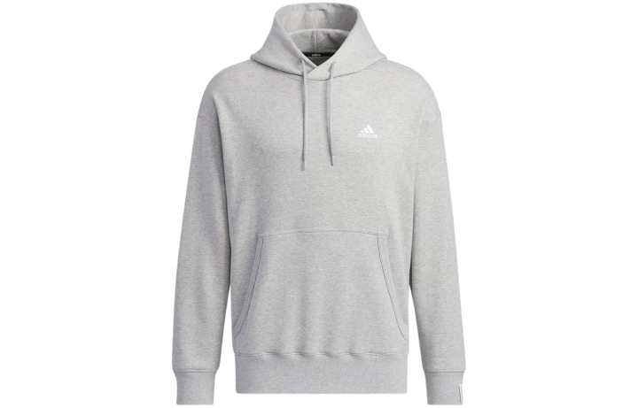 Adidas Adidas Sweatshirts Men's Gray Hooded Moderate Regular