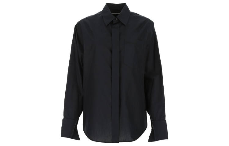 Balenciaga Logo Embroidered Shirt