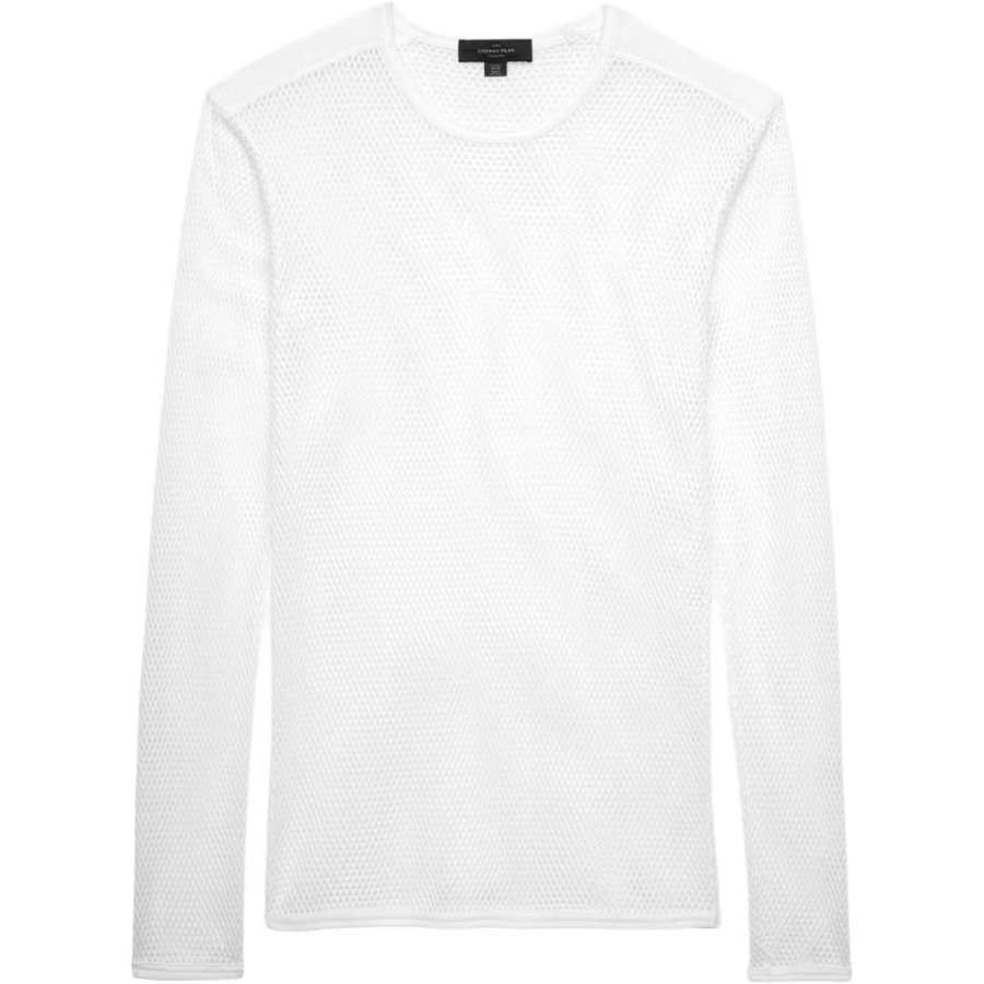 ZARA Stefano Pilati T Shirts Men's White Crew Neck Moderate