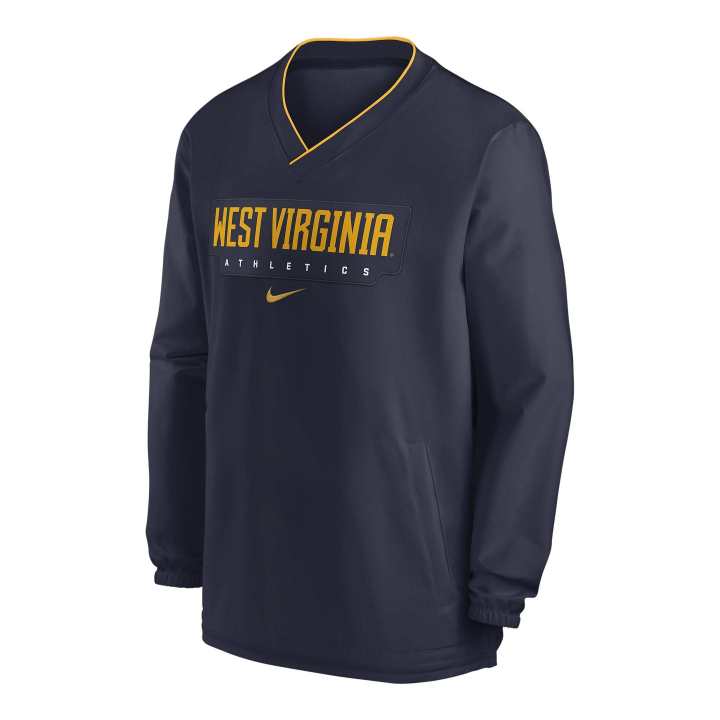 Nike Nike West Virginia Mountaineers Sideline Men's Nike College Long-Sleeve Windshirt