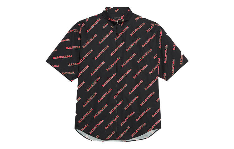Balenciaga Shirt Regular Fit Men's Black