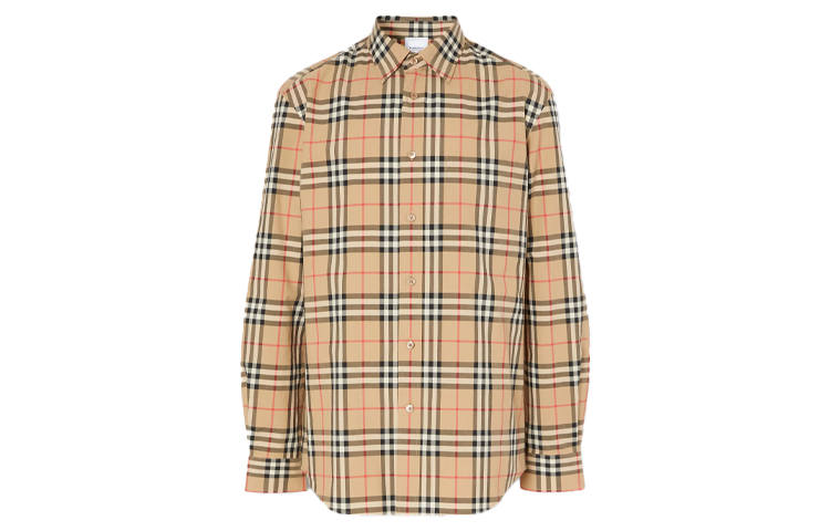 Burberry Shirt Fall Men's Brown