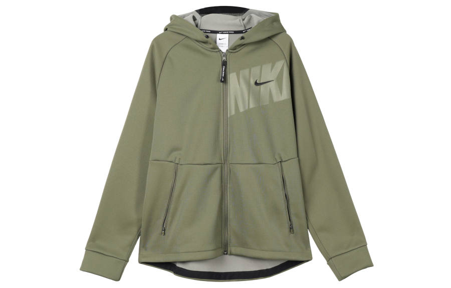 Nike Nike Sweatshirts Men's Green Hooded Moderate Cardigan