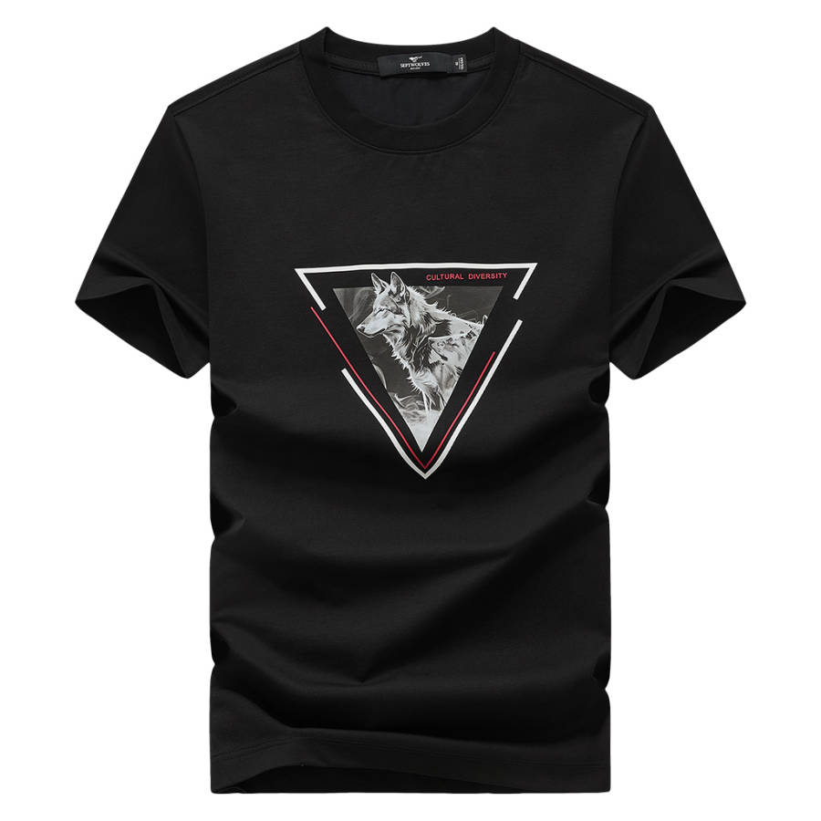 SEPTWOLVES T Shirts Unisex Crew Neck Moderate Straight Fit