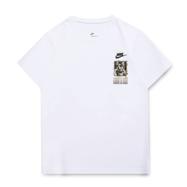 Nike Nike T Shirts Unisex White Crew Neck Moderate Straight Fit