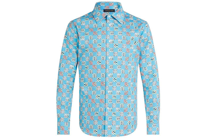 LOUIS VUITTON LOUIS VUITTON Shirt Men's Light Blue