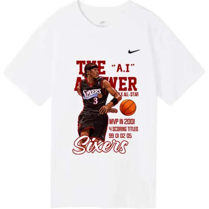 Nike Nike T Shirts Unisex White Crew Neck Moderate Straight Fit