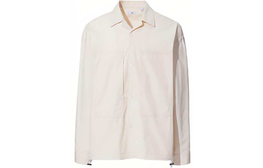 UNIQLO X JIL SANDER Jil Sander Shirts Men's Beige Lapel Moderate Other