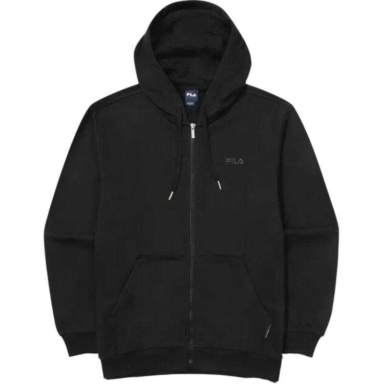 FILA Sweatshirts Unisex Black Hooded Moderate Regular