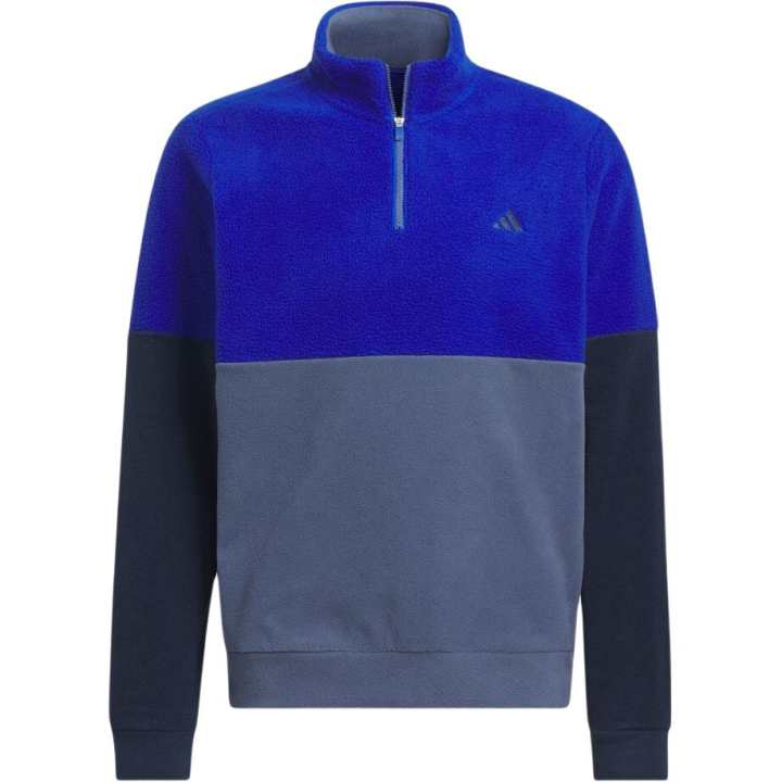 Adidas Adidas Sweatshirts Men's Blue Stand Collar Moderate Regular