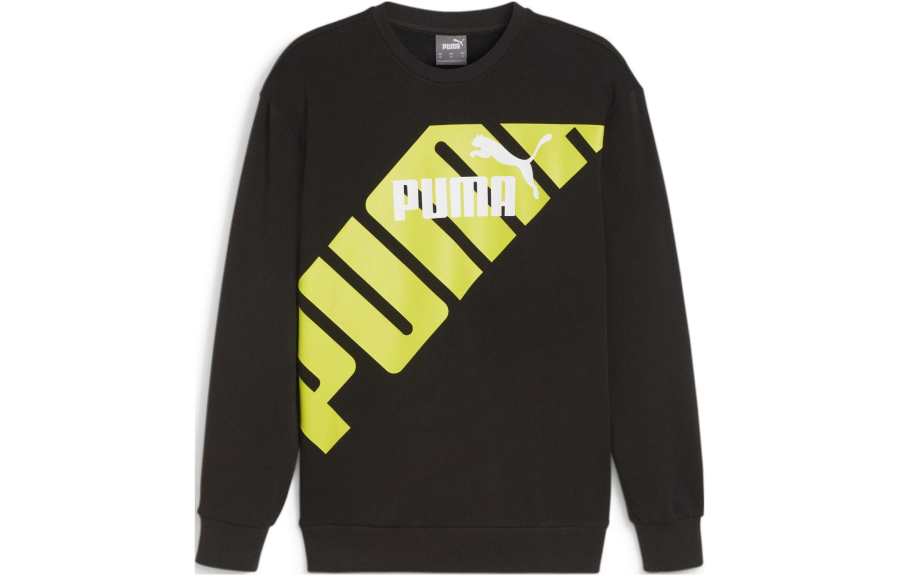 PUMA Sweatshirts Men's Black Crew Neck Moderate Other