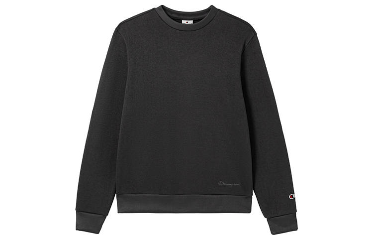 Champion Champion FW24 Handwritten Logo Solid Color Basic Casual Versatile Minimalist Style Crew Neck Fleece Lined Sweatshirt